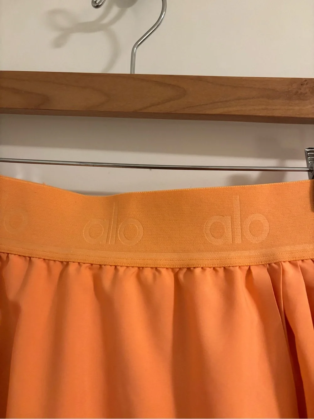 ALO YOGA Aces Tennis Skirt Cantaloupe Orange Size Small